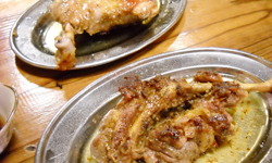 メインは鉄板焼き