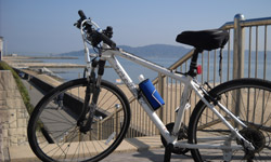 全長約９ｋｍのサイクリングコース